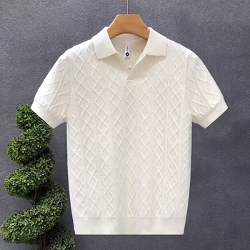 Polo Premium à Motifs Texturés