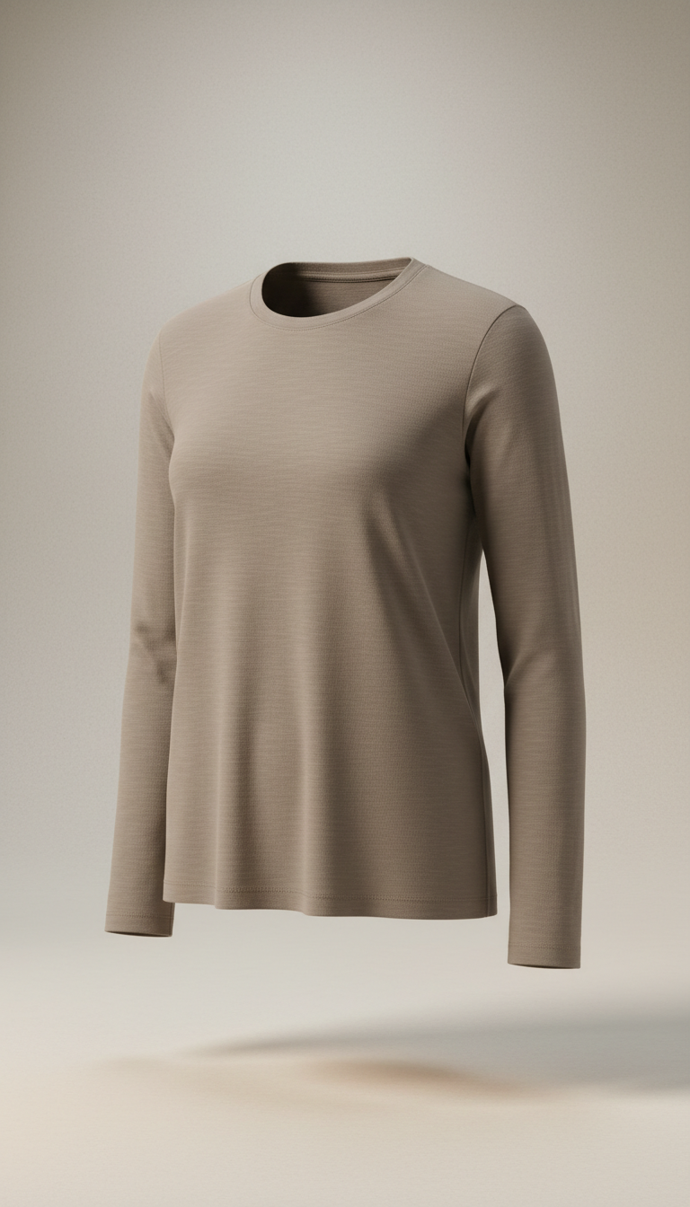 Urban Taupe modal long-sleeve shirt