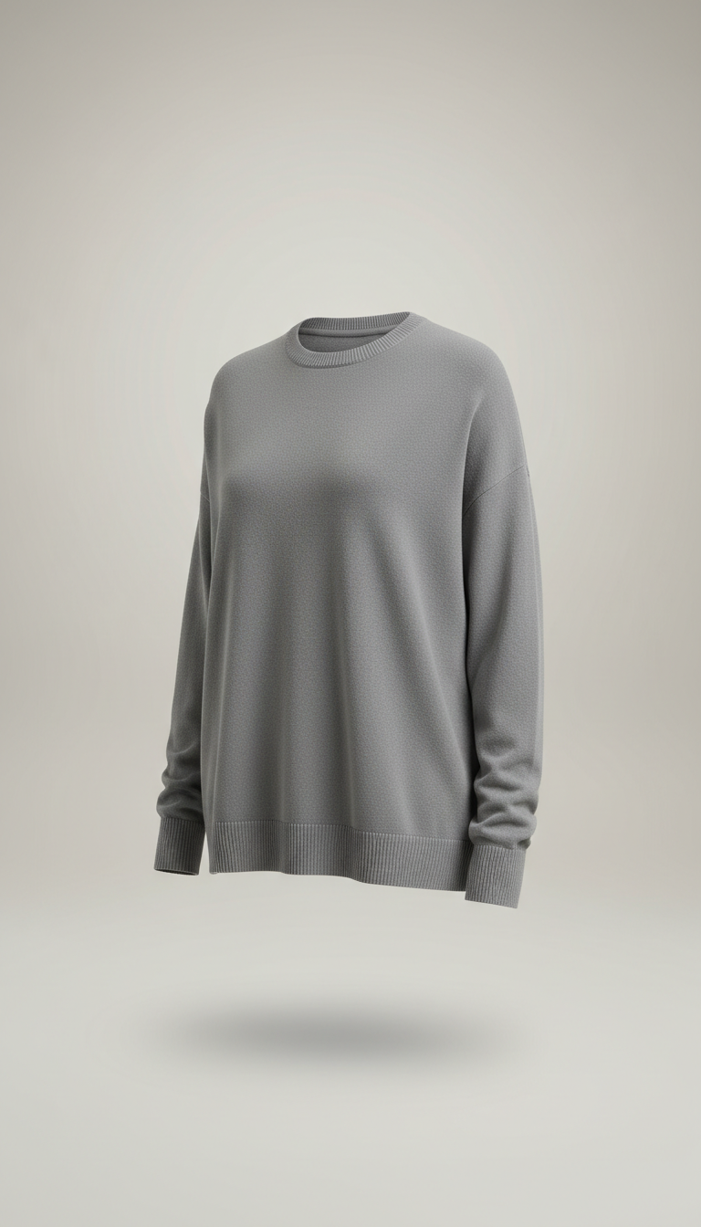 Shadow Grey Relaxed Fit Crewneck
