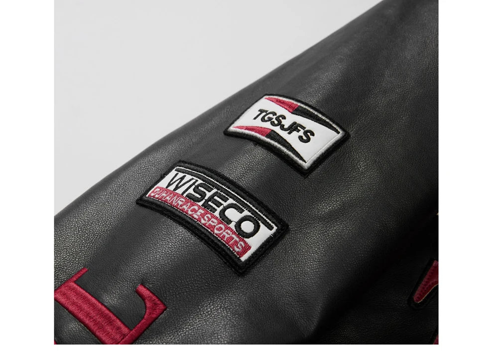 Spring Autumn Men's PU Leather Jackets Fashion Man Embroidery Motorcycle Moto Coats Man Windbreaker Zipper Leather Jackets